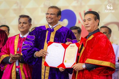Dr. Paul Dhinakaran at Karunya University convocation